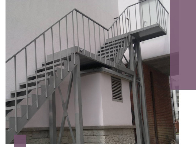 Монтаж пожарных лестниц под ключ в Череповце с гарантией качества