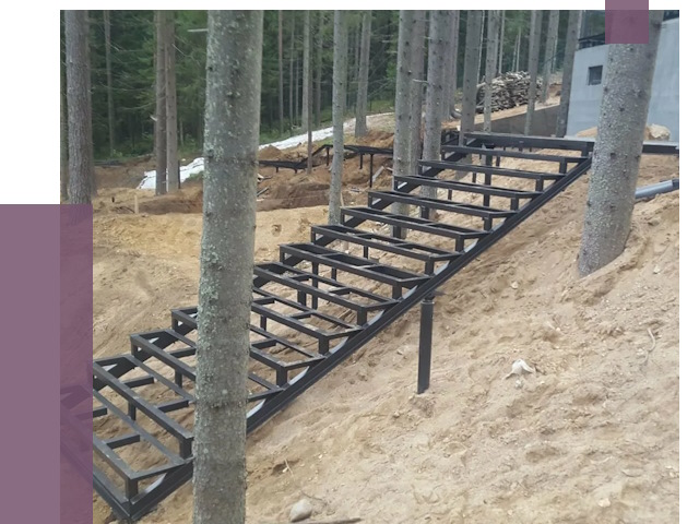 Монтаж металлических лестниц в Череповце от 13543 руб. 