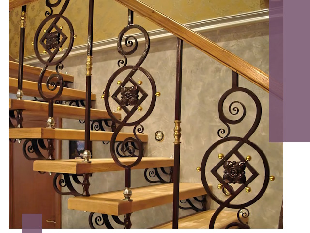 Изготовление кованых лестниц под ключ в Череповце