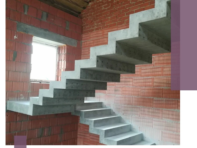 Бетонные лестницы под ключ в Череповце: монтаж, демонтаж, ремонт