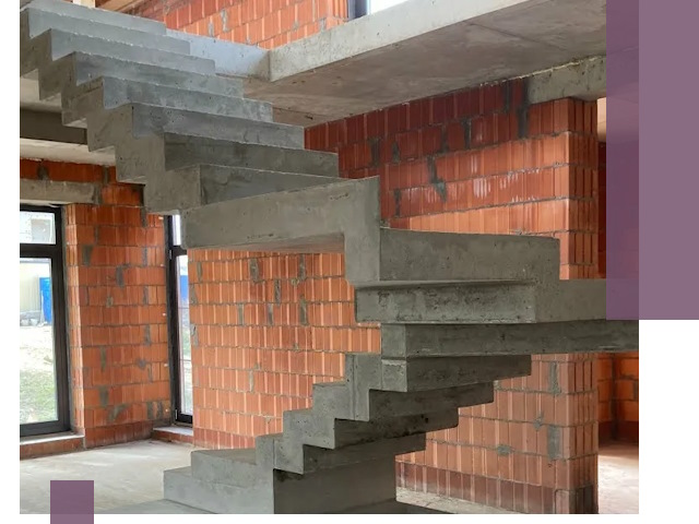 Изготовление бетонных лестниц под ключ в Череповце