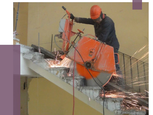 Демонтаж бетонных лестниц в Череповце от 4599 руб. за м2 | ПРОЛЁТ-Чрп