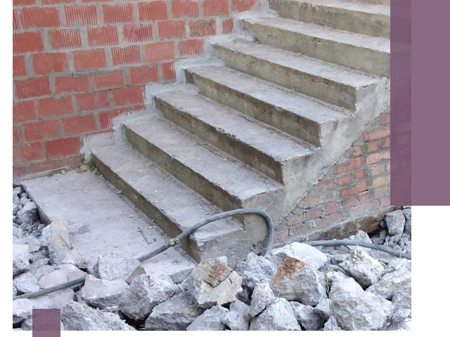 Демонтаж бетонных лестниц в Череповце: быстро и безопасно