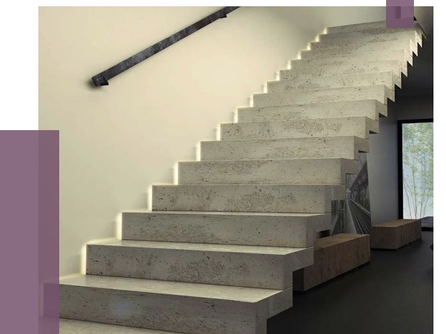 Облицовка бетонных лестниц в Череповце от 4599 руб/м2 