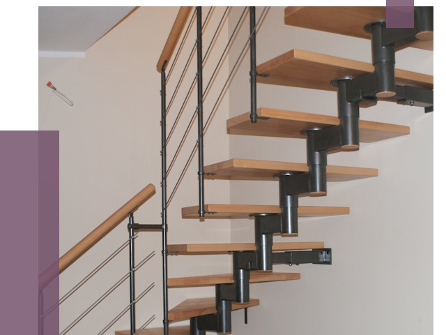 Изготовление модульных лестниц в Череповце от 11499 руб. 