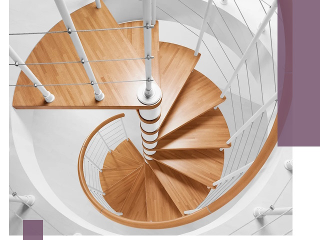 Изготовление винтовых лестниц под ключ в Череповце