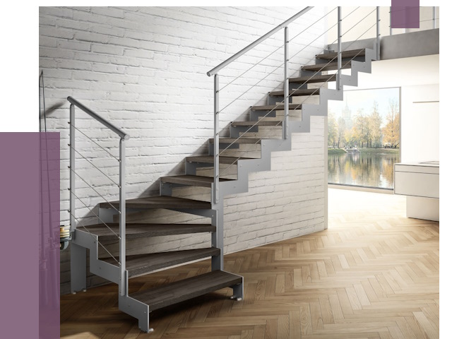 Г-образные лестницы под ключ в Череповце от 37051 руб. | ПРОЛЁТ-Чрп