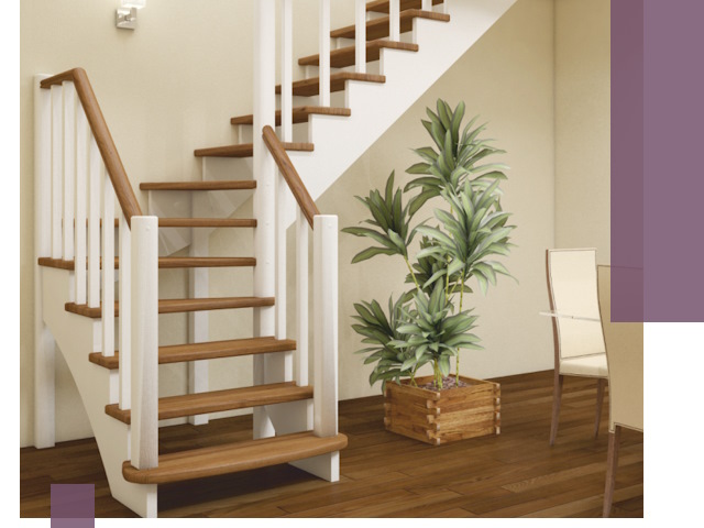 Г-образные лестницы под ключ в Череповце — изготовление и монтаж