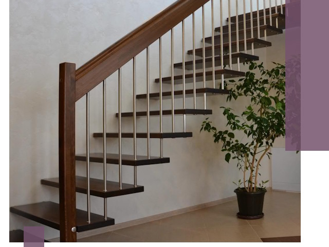 Лестницы на больцах под ключ в Череповце – изготовление и монтаж