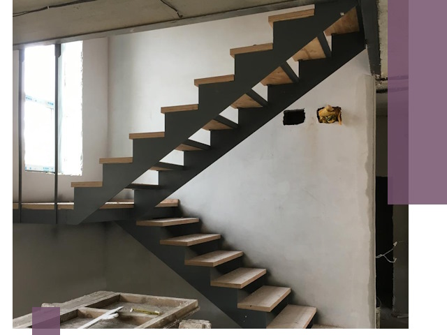 Изготовление лестниц на металлокаркасе в Череповце от производителя