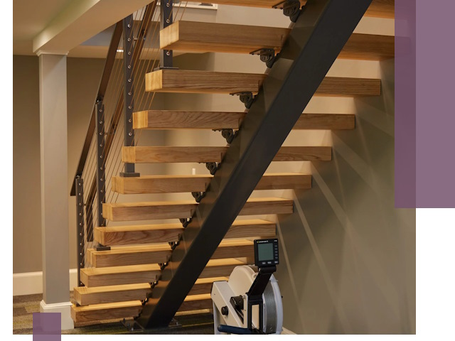 Лестницы на монокосоурах под ключ в Череповце - изготовление и монтаж