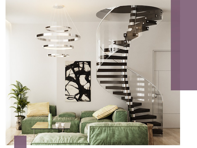 Лестницы для двухуровневой квартиры в Череповце — изготовление и монтаж