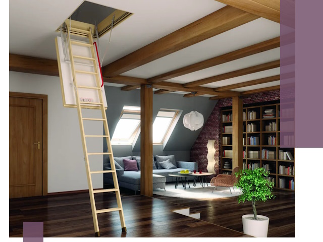 Чердачные лестницы под ключ в Череповце: изготовление и монтаж