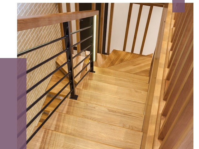 Лестницы из ясеня в Череповце под ключ от 10017 руб. 