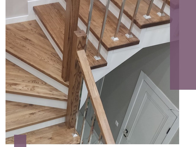 Обшивка металлических лестниц под ключ в Череповце