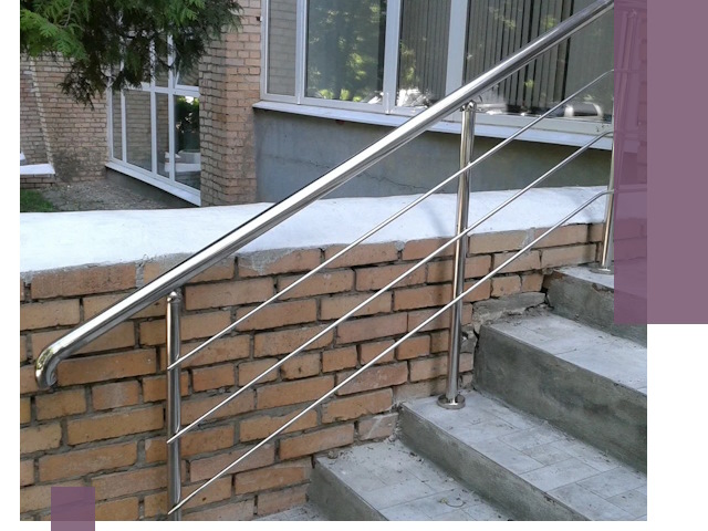 Перила из нержавеющей стали высокого качества в Череповце