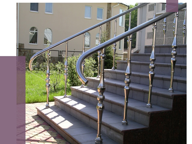 Перила для крыльца в Череповце от 10732 руб. — монтаж ПРОЛЁТ-Чрп