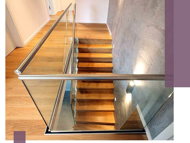 Перила для лестницы в доме — изготовление и монтаж в Череповце