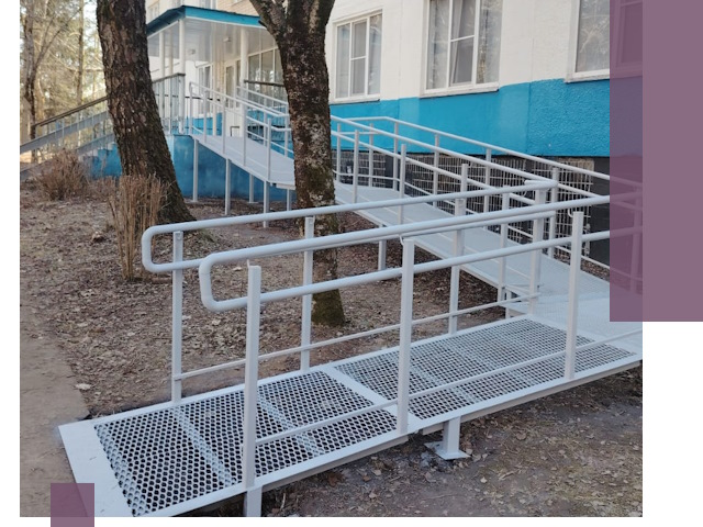 Пандусы под ключ в Череповце: изготовление, монтаж и демонтаж