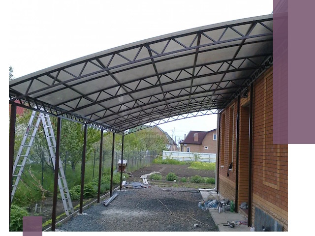 Профессиональный монтаж навесов под ключ в Череповце