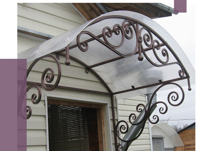 Изготовление козырьков в Череповце от 7359 руб. — заказать | ПРОЛЁТ-Чрп