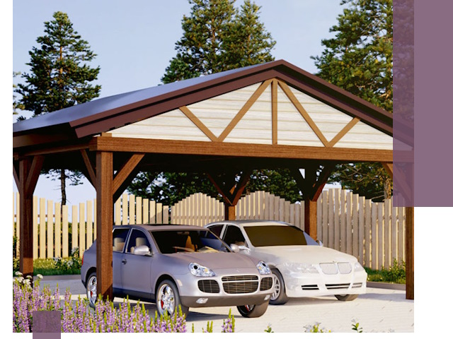 Навесы для автомобиля в Череповце — изготовление и монтаж