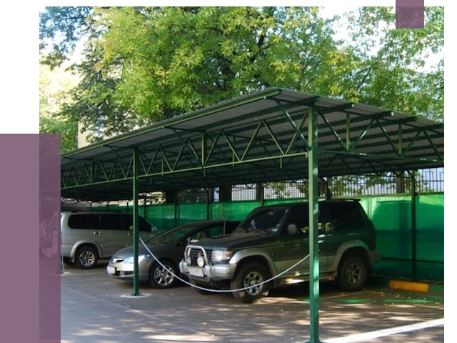 Навесы для парковки в Череповце от 80235 руб. заказать | ПРОЛЁТ-Чрп