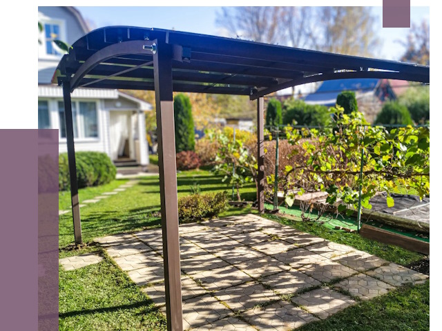 Навесы для дачи в Череповце от 12725 руб. под ключ — ПРОЛЁТ-Чрп