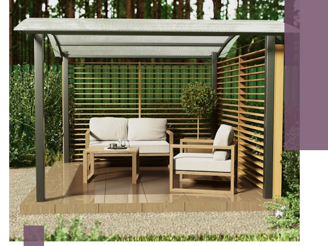 Навесы для дачи в Череповце: изготовление, монтаж и демонтаж