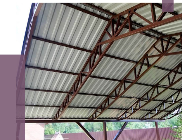 Навесы из профнастила в Череповце от 7359 руб. | ПРОЛЁТ-Чрп