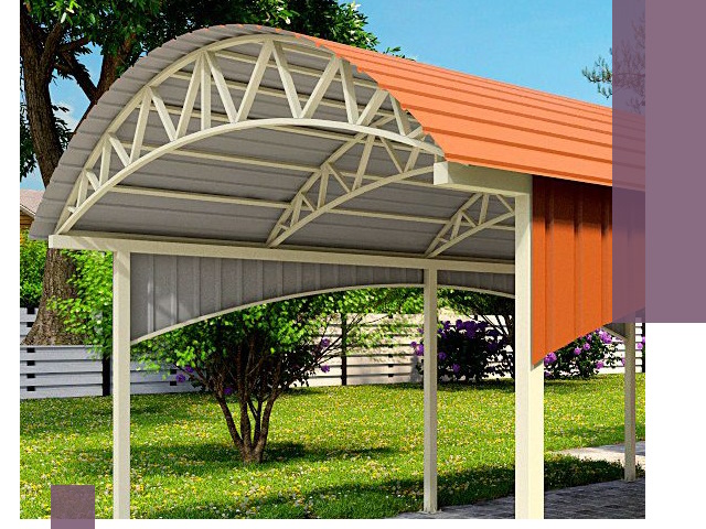 Навесы из профнастила под ключ в Череповце — установка и монтаж