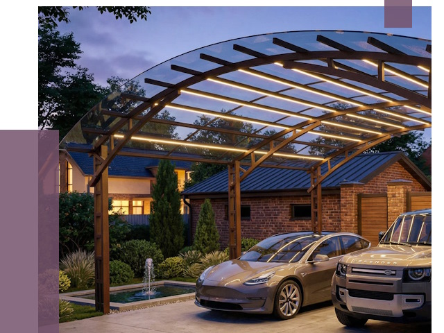 Металлические навесы в Череповце от 12674 руб. под ключ — ПРОЛЁТ-Чрп