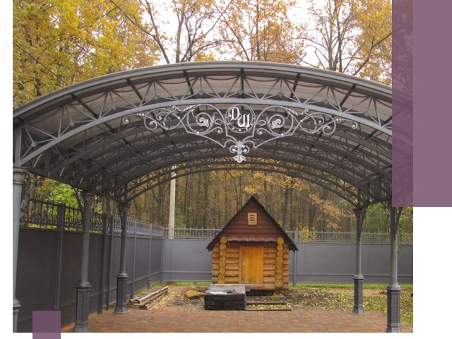 Кованые навесы премиум-класса под заказ в Череповце