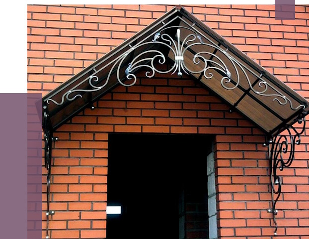 Металлические козырьки в Череповце от 10681 руб. 