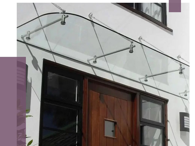 Стеклянные козырьки в Череповце от 18909 руб. | ПРОЛЁТ-Чрп