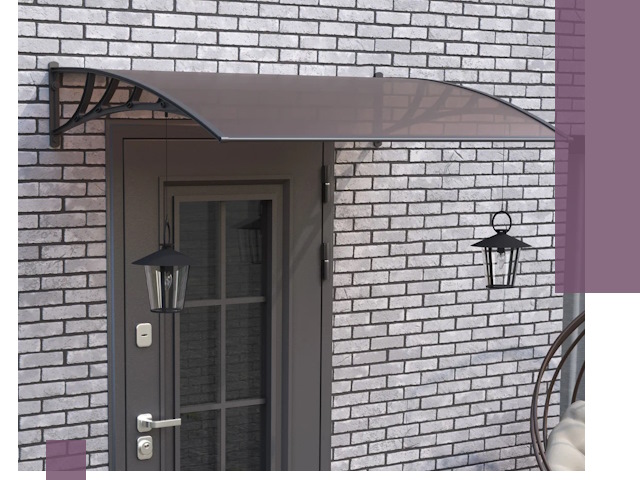 Недорогие козырьки и навесы под ключ в Череповце