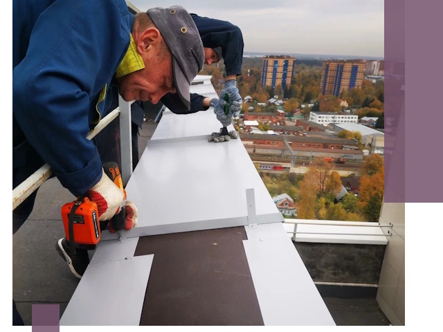 Монтаж парапетов в Череповце — установка прочных металлических ограждений