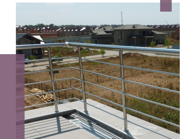 Парапеты из нержавеющей стали в Череповце от 7972 руб. за м² | ПРОЛЁТ-Чрп