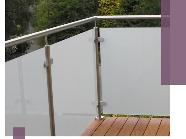 Алюминиевые парапеты для балконов и террас в Череповце