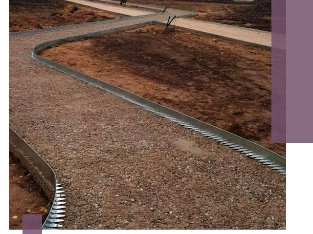 Металлические бордюры под ключ в Череповце — изготовление и монтаж