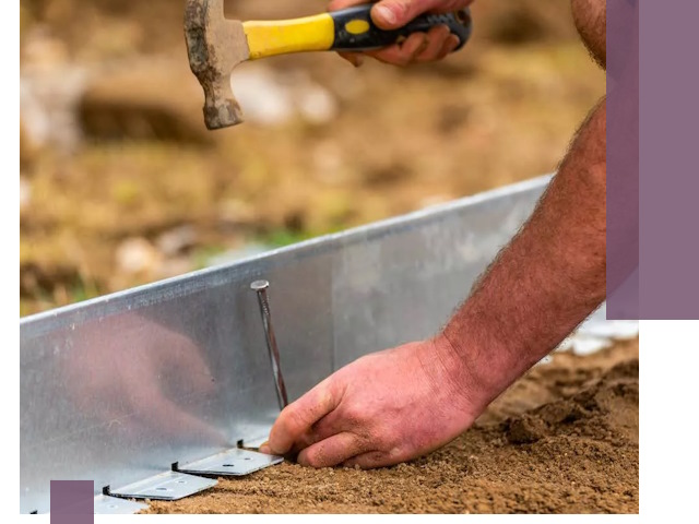 Монтаж металлических бордюров в Череповце быстро и качественно