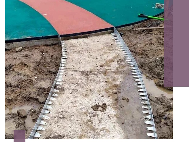 Металлические бордюры для дорожек в Череповце — монтаж и изготовление