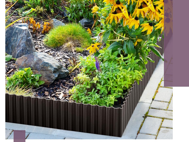 Металлические бордюры для клумб в Череповце — производство и монтаж