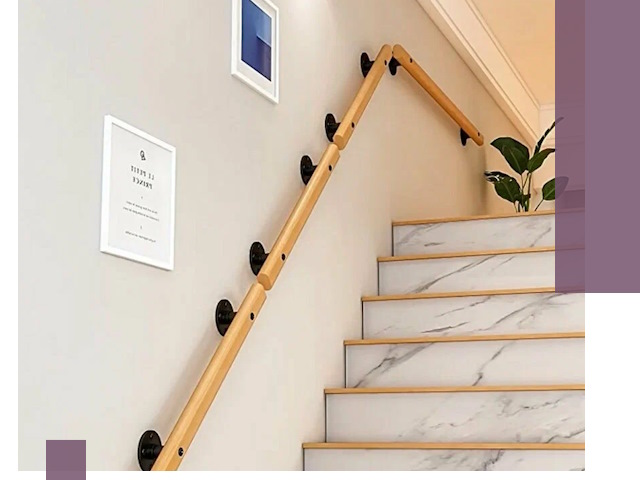 Поручни металлические и деревянные под ключ в Череповце